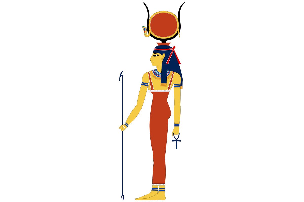 Хатхор богиня Египта рисунок